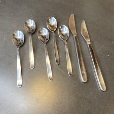 Vintage KLM Holland SOLA Airplane First Class Silverware Spoons & Knives picture