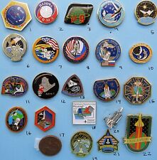 NASA enamel PIN lot of 22- vtg ISS Space STATION Shuttle Apollo Soyuz - Group B picture