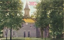 Washington School Vandalia Illinois IL c1910 Postcard picture