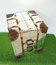 Bedside trunk chest aluminium aviator vintage home bar hotel furniture table picture