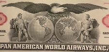 Vintage Pan Am American World Airways Stock Certificate 1960s American Icon RIP picture