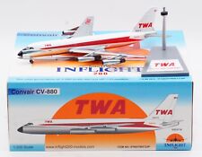 INFLIGHT 1:200 TWA Airlines Convair CV-880 Diecast Aircraft Jet Model N824TW picture