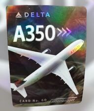 Delta Air Lines Collectible Pilot Trading Card Airbus A350-900 No.60 New picture