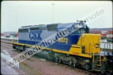 Original Slide CSX Transportation No. 8072 EMD SD40-2 Proviso ILL 1-1993 picture