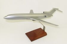 Boeing 727-200 Silver Blank Desk Top Display Wood Jet Model 1/100 AV Airplane picture