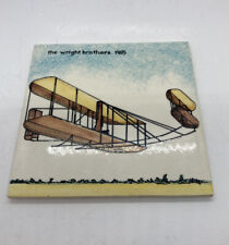 Rare The Wright Brothers 1903 Decorative Tile Art Florian Studio England 7 picture