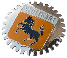 Stuttgart Germany home of Porsche & Mercedes - car grille badge picture