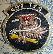 USAF PATCH - 497th Tactical Fighter Sq - Ubon AB - Thailand - Vietnam War, V.507 picture