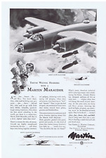 1943 Martin Aircraft B-26 Marauder WWII Print Ad picture