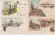 COLOGNE COLOGNE GERMANY 31 Vintage LITHO Postcards Mostly Pre-1905 (L2529) picture