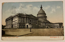 Vintage Postcard c1907 ~  US Capitol side view ~ Washington DC picture