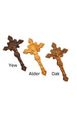 Wodden Wall Crucifix Blessed by Pope Francis (ALDER FINISH) picture