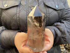 1.18LB top natural smoky quartz obelisk crystal point wand healing MXA5210 picture