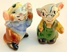 Vintage 1950's Mice Mouse Talking Listening Salt and Pepper Shakers  picture