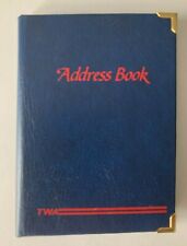 Vintage TWA Trans World Airlines Mini Name Address Phone Book unused 3x4 inches picture