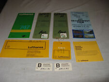 1971 Lufthansa German Airlines Ticket Package + Oktoberfest Pamphlet Aviation picture