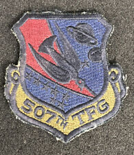 Vintage US Air Force Patch USAF 507th Tactical Fighter Wing Embroidered Patch picture