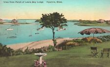 Vintage Postcard View From Porch Lewis Bay Lodge Hyannis Massachusetts Albertype picture