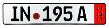Audi Ingolstadt Red Export German License Plate Z Plates wtih Unique Number NEW picture