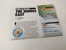 ⫸ 1991-2 February MIDDLE EAST States in Turmoil National Geographic Map - A1 picture