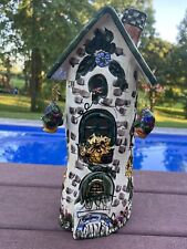 FABULOUS BlueSky Clayworks Sunflower House Collectible Pottery Signed. picture