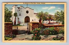 Tucson AZ-Arizona, St Philip's In The Hills, Antique, Vintage c1943 Postcard picture