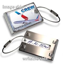 American Airlines B777-CREW LUGGAGE TAG (METAL) picture