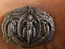 Motorcycle Belt Buckle 1987 Bergamot large Pewter Live to Ride Harley picture