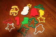 VINTAGE PLASTIC CHRISTMAS COOKIE CUTTERS picture