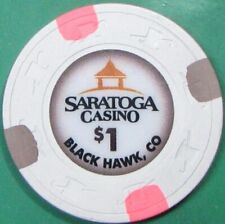 $1 Casino Chip. Saratoga, Black Hawk, CO. Y91. picture