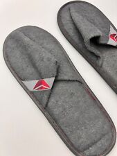 Free Shipping Delta Air Lines Delta One Grey Slippers, Sealed & Unopened picture