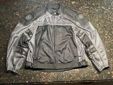 Harley Davidson Willie G Black/Gray Mesh Padded Motorcycle Jacket Size XL picture