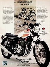 1975 Triumph Trident T160 Classic - Vintage Motorcycle Ad picture