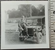 Camp Pall Mall Hot Poop Jeep 76th Inf 304th Military WWII WW2 Army Photo Image picture