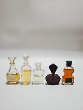 Vintage Mini Perfumes, Travel Size Name Brands, Lot Of 5 Partial To Full Bottles picture
