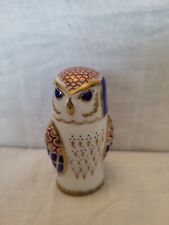 Franklin Mint Imari porcelain owl figurine 1988 picture