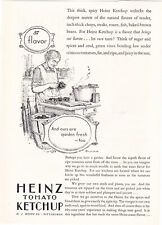 1928 Heinz Tomato Ketchup Vintage Print Ad Grandmother Peeling Tomatoes picture