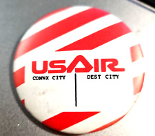 Vintage Pin Button: USAIR Connx City Dest City Connection Destination picture