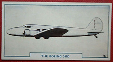 BOEING 247D Airliner  Vintage 1938 Aviation Card  MB23M picture