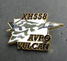 AVRO VULCAN XH558 BRITISH BOMBER FIGHTER AIRCRAFT LAPEL PIN BADGE 1.5 INCHES picture