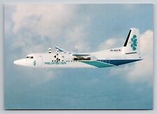 Pelangi Air Fokker 50 9M-MEQ Airline Aircraft Postcard picture