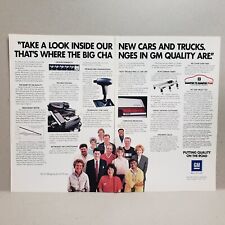 1990 GM Quality Print Ad Technology Quality in New Cars and Trucks picture