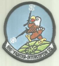 186TH FIGHTER INTERCEPTOR SQ USAF PATCH MONTANA ANG AIRCRAFT PILOT AVIATION USA  picture