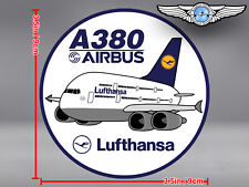 LUFTHANSA PUDGY AIRBUS A380 A 380 IN OLD LIVERY DECAL / STICKER picture