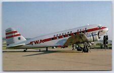 Airplane Postcard Trans World Airlines TWA Douglas DC-2 Historical EG21 picture