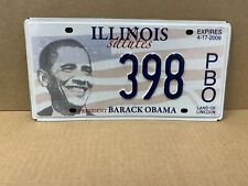 NOS 2009 Illinois Obama License Plate picture
