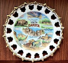 Vtg South Dakota Travel Souvenir Plate 8