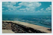 Chattanooga Tennessee River Point Lookout Mountain Postcard 1957 Walter Cline picture
