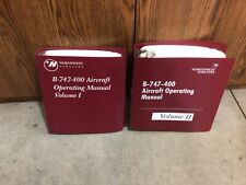 RARE Northwest Airlines B-747-400 Aircraft Operating Manuals volume I & II picture