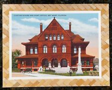 Key West postcards, set of 2, Custom House and Post Office, and Mel Fisher picture